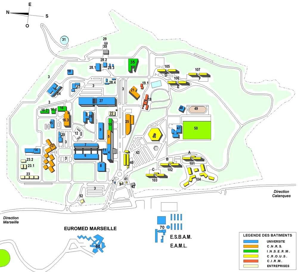 harta e shkollës Marsejë