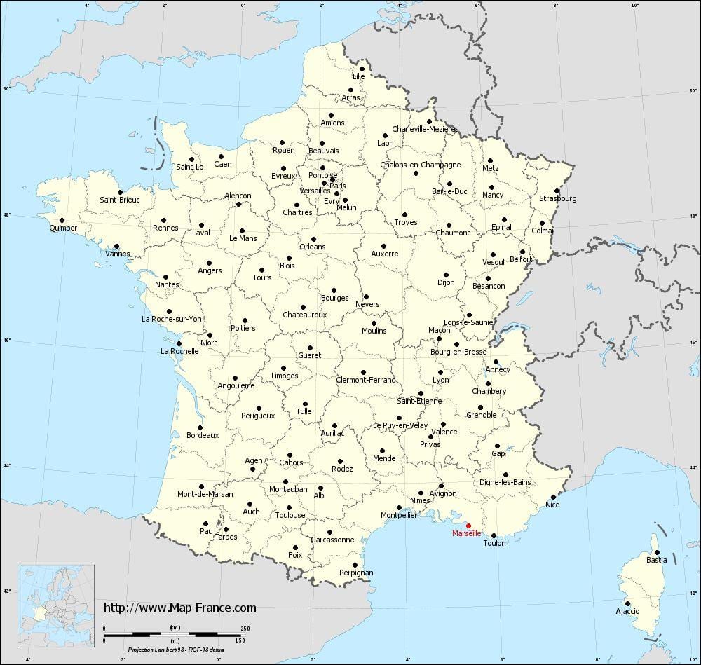 Marsejë në hartë