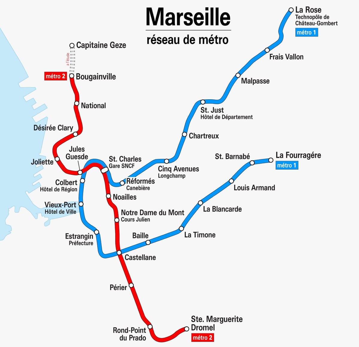 harta e Marsejë metro