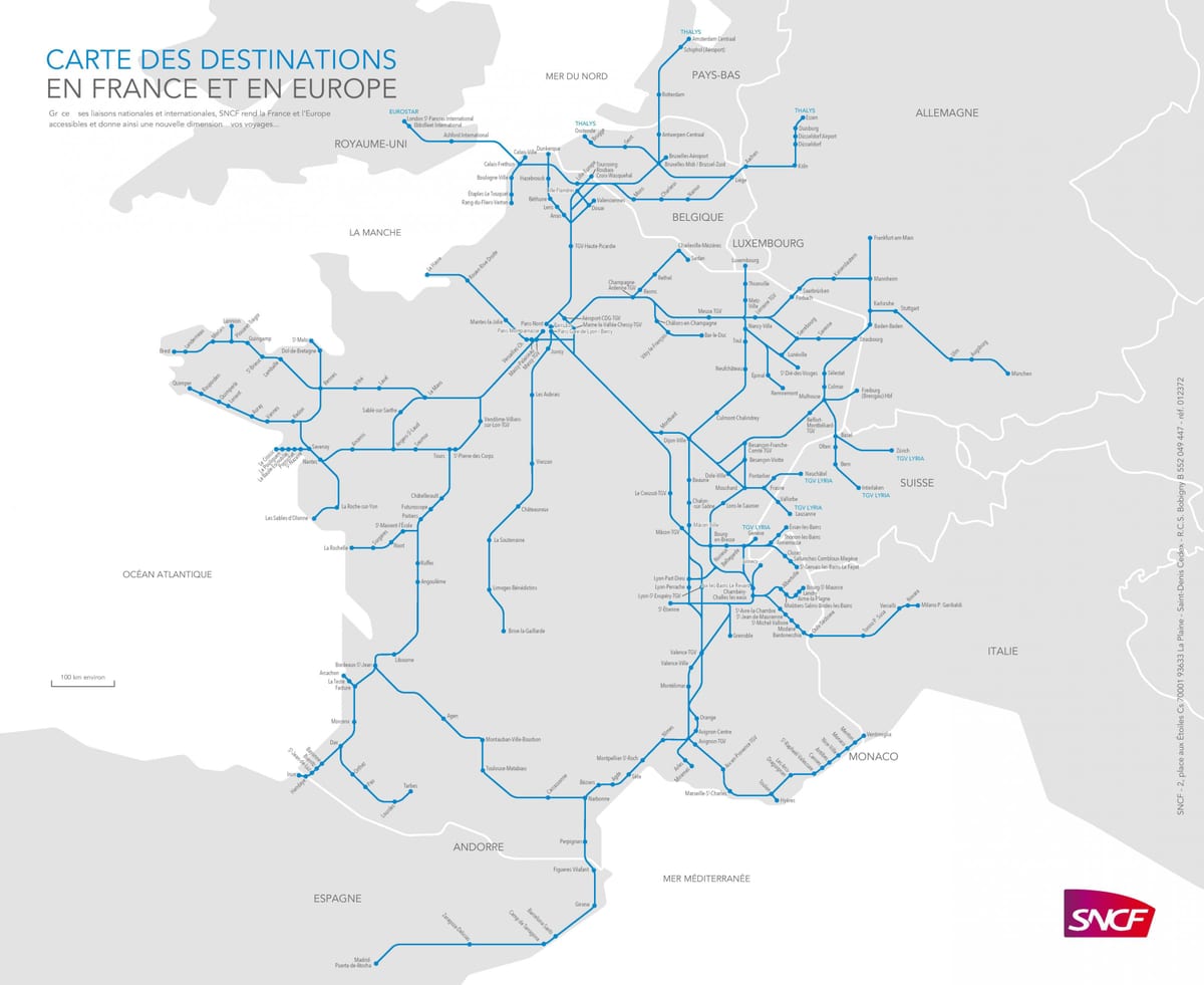 harta e Marsejë tren