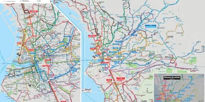 Marsejë autobus rrugë hartë