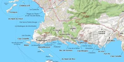 Gjeografike harta e Marsejë