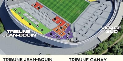 Harta e Marsejë të stadiumit të futbollit 