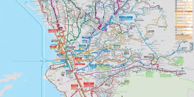 Marsejë transportit hartë
