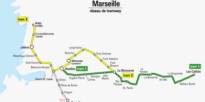Harta e Marsejë tramvaj